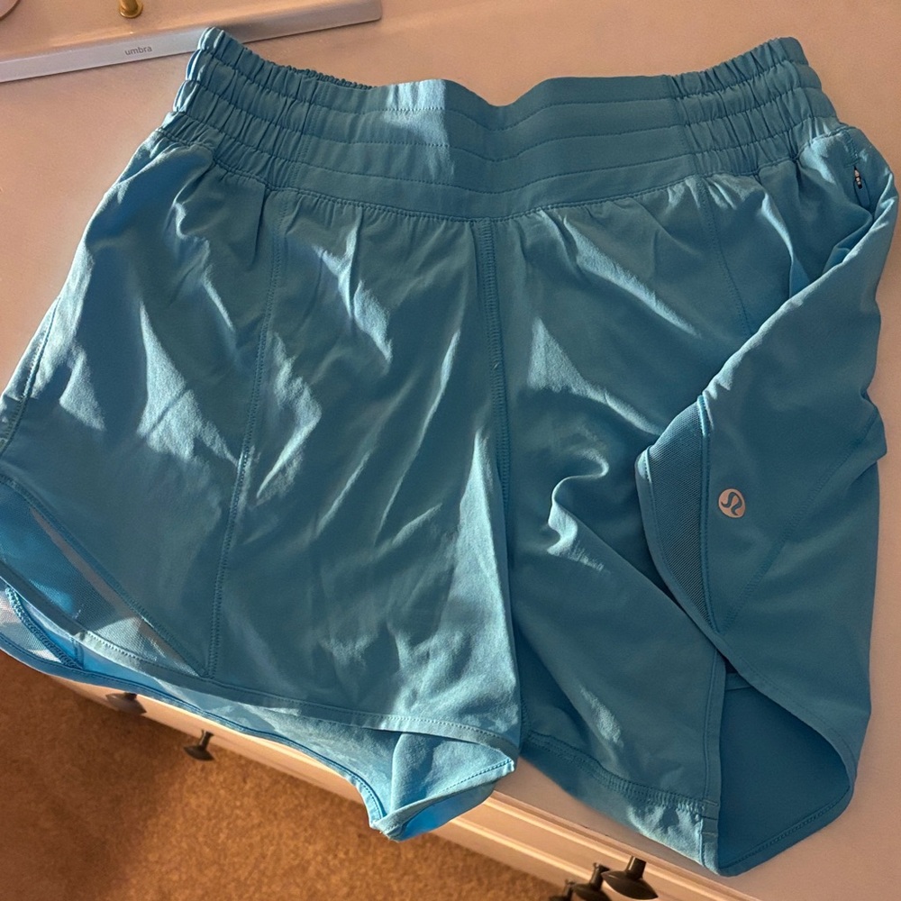 lululemon athletica Women's Light Blue Athletic Shorts